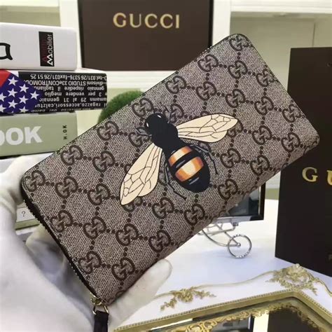 fake gucci bee wallet|gucci bee wallet women's.